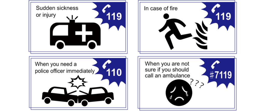emergency number japan