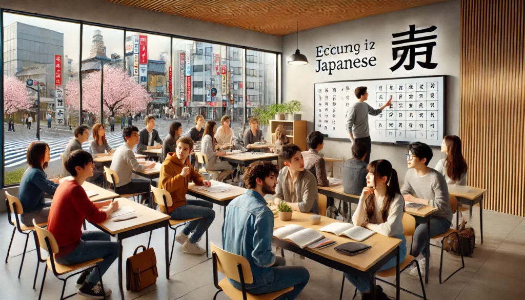 Japanese language classroom