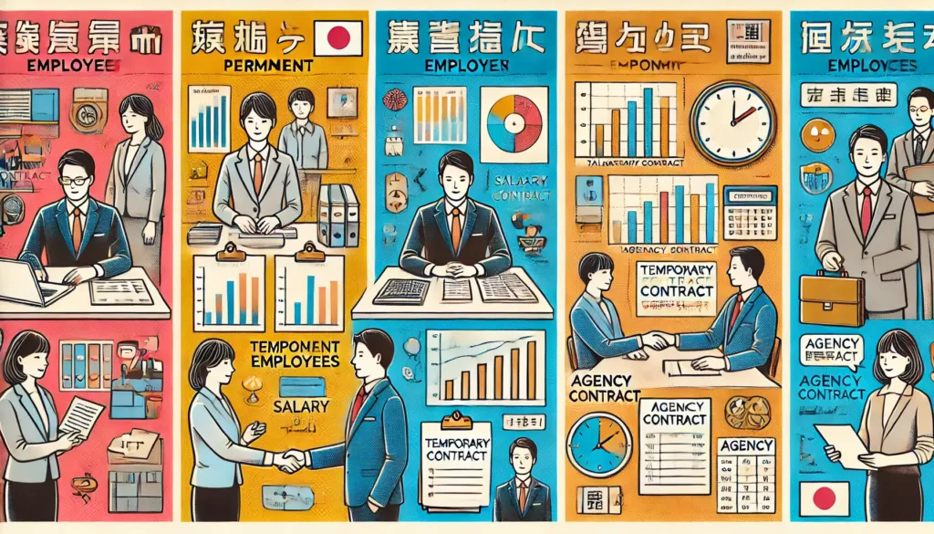 different types of employment in Japan