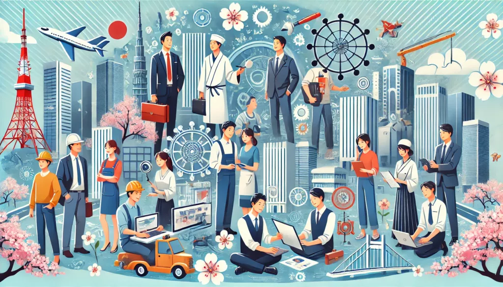 international professionals working in Japan