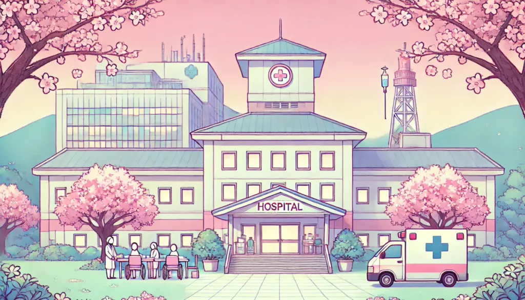 hospital scene in Japan