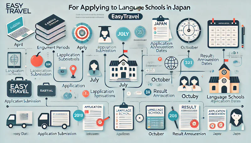 Когда подавать заявки на поступление в языковые школы в Японии