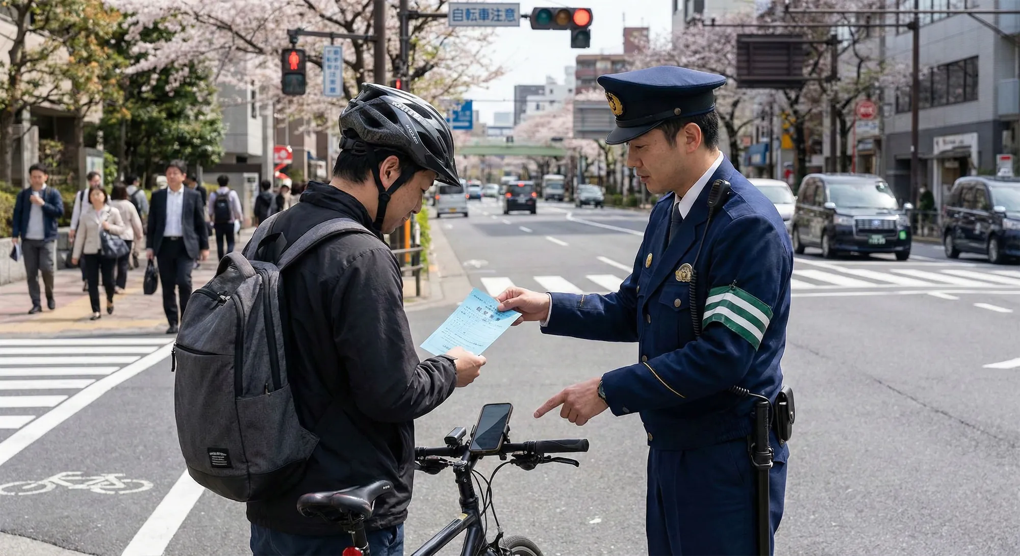 Новые правила и штрафы для велосипедистов в Японии с 1 апреля 2026
