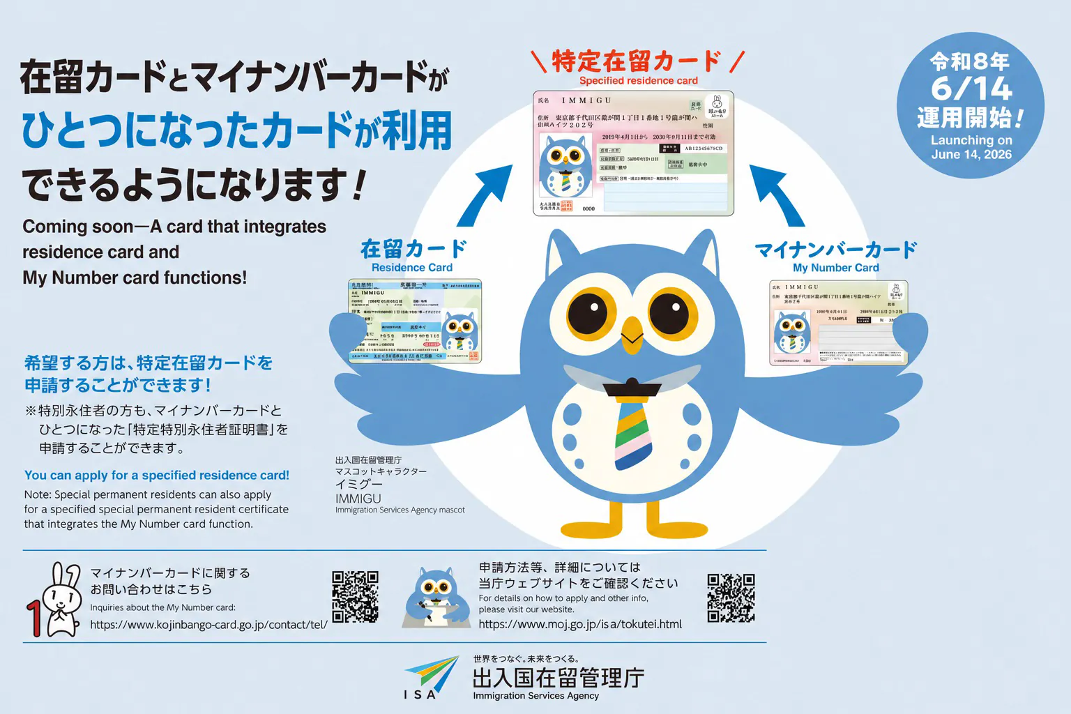 Tokutei Zairyu Card 2026